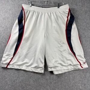 Nike Sportswear Shorts Mens XXL White Swoosh Pocketed Dri Fit Athletic Pants